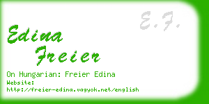 edina freier business card